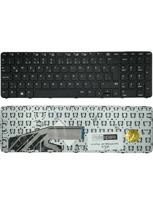 Notespare Hp Uyumlu Probook 450 G4 (Y8A02EA), 450 G4 (Y8A03ES), 450 G4 (Y8A05EA) Klavye Siyah Tr
