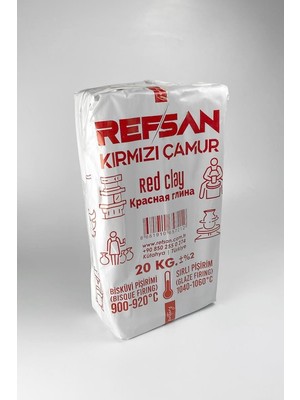 Refsan 312 Kırmızı Çamur Vakumlu 20 kg Plastik Çamur ile Kolay Şekillendirme İmkanı