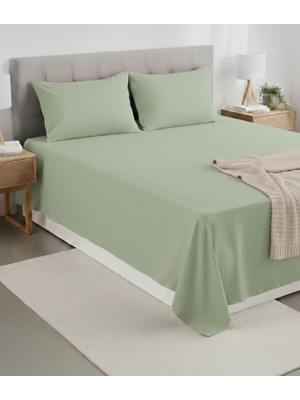 Pınar Home Collection %100 Organik Pamuk Kumaş Düz (Lastiksiz)Çarşaf+Yastık Kılıfı***(Sipariş Öncesi Ebat Seçimi Yapınız )