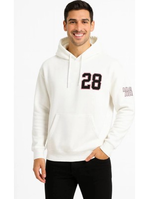 Beruflic Üç Iplik Kapüşonlu Ön ve Arka Baskılı Sweatshirt Hoodie