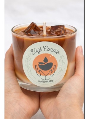 El Yapımı Doğal Soya Mum- Kahve Kokulu- Dekoratif- Hediyelik