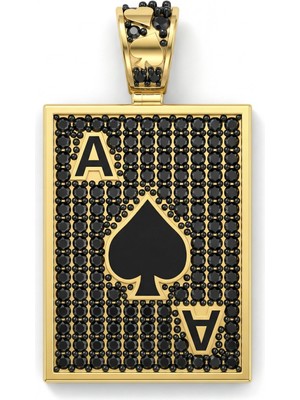 Winners Jewels Maça Ası Kart Kolye Ucu