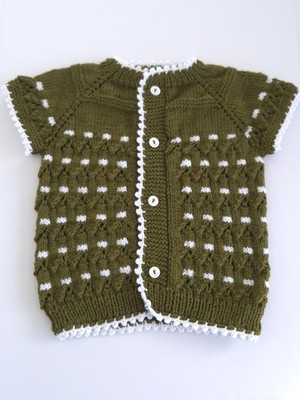 Pina Hediyelik Aksesuar El Örgüsü Bebek Yelek 1-2 Yaş Bebek Hediyesi Doğum Günü Hediyesi Yılbaşı Hediyesi