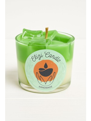 El Yapımı Doğal Soya Mum- Sandal Ağacı Kokulu -Ev Dekorasyon-Hediyelik Mum