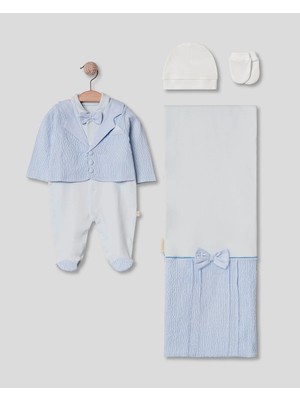 Gofreli Erkek Bebek 4'lü Hastane Çıkışı Hediyelik