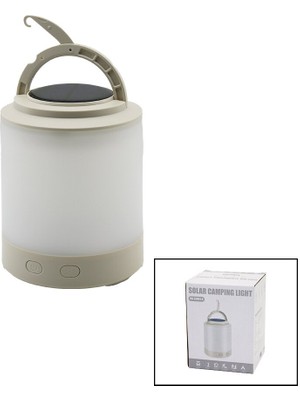 Findit Fanuskamp-Bahçe Fener Solar - Şarjlı1+8-Renk Ledışık Ayarı - Şarj Göstergepowerbank (2818)