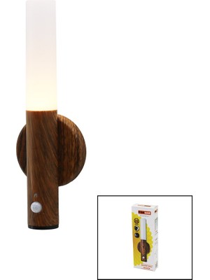 Findit Nisaluce EAMP-098/1 Sensörlü=1--3mt Type-C Şarjlı Günışığı LED Dolunay LED Aplik Lamba 1W (2818)