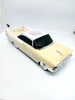 Mustran Goldkama 1950S Amerikan Nostaljik Araba Bluetoothlu Aux Radyo Hoparlör -Dekoratif Vintage Hediyelik