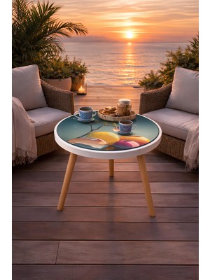 Boyut Premium Görünümlü Dekoratif Sehpa – 3 Ayaklı, Dayanıklı ve Şık Tasarım