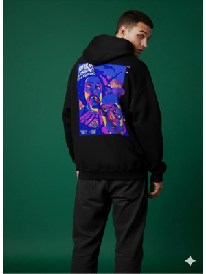 Lenithra Las Vegas Sırt Baskılı Unisex Oversize Hoodie