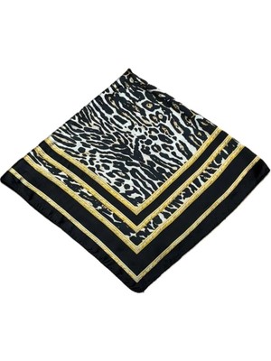 Nish&Chic Desenli Saten Fular