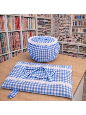 Flamel Pötikare Desenli Yoğurt Mayalama Örtüsü & Tepsi Taşıma Çantası Set