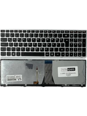 Notespare Lenovo Uyumlu G5080 80E501Y2TX, G5080 80E501Y3TX Klavye Tr Işıklı Gümüş Gri