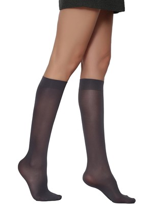 Daymod 3 Çift Mikro 50 Den Orta Kalın-Mat Yumuşak Dizaltı Pantalon Çorabı