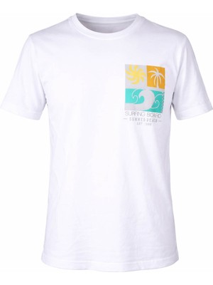 Trender 26YDT1000025  Erkek T-Shirt Surfıng O Yaka