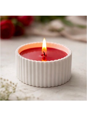 El Yapımı Doğal Soya Mum-Seramik Kap-Japon Kiraz Çiçeği Kokulu-Ev Dekorasyon-Dekoratif-Hediyelik