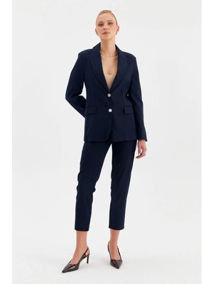 Nish&Chic Çift Gümüş Düğmeli Ceket