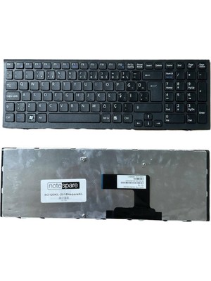 Notespare Sony ile Uyumlu Vaio VPC-EL2AJ, VPC-EL36FJ/W, VPC-EL3S1E Notebook Klavye Siyah Tr