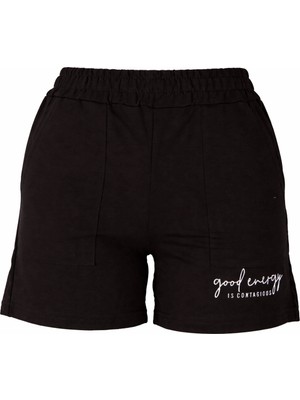 Trender Good Energy Baskılı  Kadın Şort 26YDT1000046