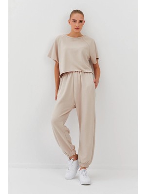 Nish&Chic Kısa Kollu Dikişsiz Eşofman Takım