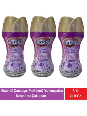 Vatan Granül Çamaşır Parfümü ve Yumuşatıcı Kaynana Çatlatan 210 gr x 3 Adet
