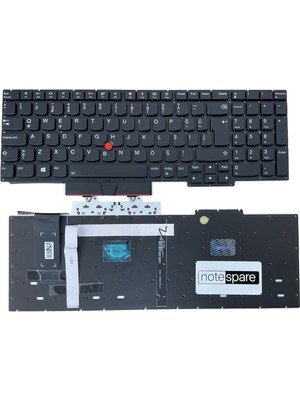 Notespare Lenovo Uyumlu Thinkpad E15 Gen 3 20YG003YTX, E15 Gen 3 20YG0040TX Klavye Tr Işıklı Siyah