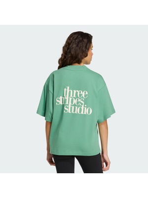 Adidas Sportswear KU6061 3-Stripes Studio T-Shirt