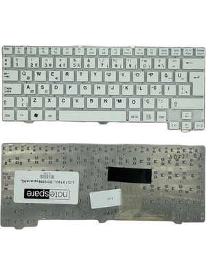 Notespare Lg ile Uyumlu X140 Mini Netbook Notebook Klavye Beyaz Tr