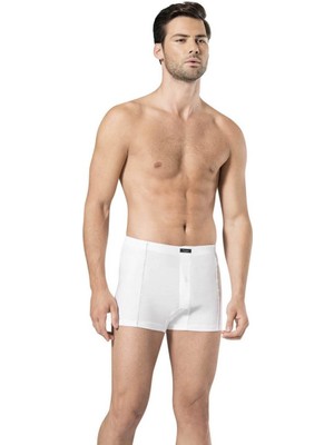 Pierre Cardin Erkek 2'li Beyaz Boxer Paket 405 Konforlu Fit ve Pamuklu Tasarım