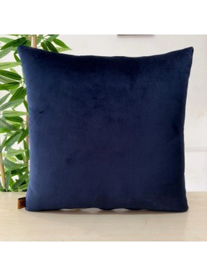 Elanora Home Luxury Soft Kadife Koyu Lacivert Kırlent Kılıfı ,yumuşak Dokulu, Şık& Modern