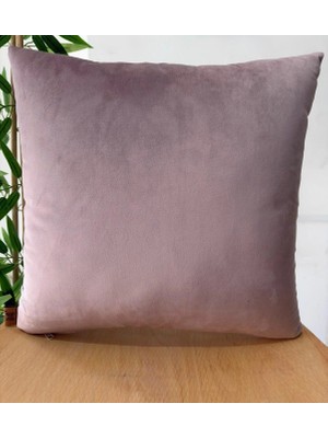 Elanora Home Luxury Soft Kadife Açık Lila Kırlent Kılıfı ,yumuşak Dokulu, Şık& Modern