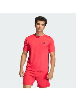 Adidas Performance KD0700 Workout Essentıals Base 3-Strıpes T-Shırt