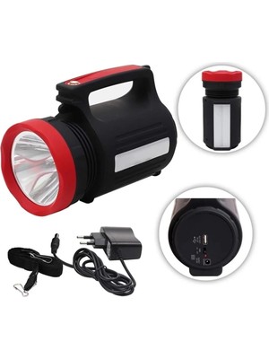 Ethab Ticaret Wıson WS-3580 Uzun Menzilli LED El Feneri 28SAAT Çalışma Süresi 10WATT