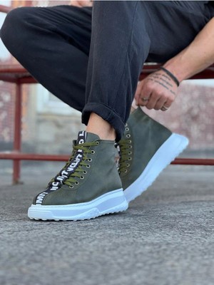 Colezium Haki Erkek Yarım Bilek Bot