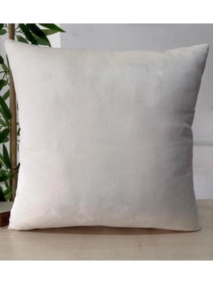 Elanora Home Luxury Soft Kadife Koyu Krem Kırlent Kılıfı ,yumuşak Dokulu, Şık & Modern