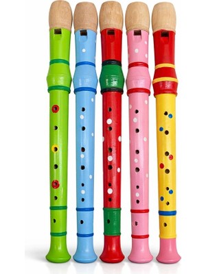 Ethab Ticaret Ahşap Renkli Flüt Büyük ALK4392