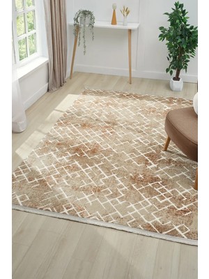 Seyran Halı Asya Akrilik Salon Halısı 521 Terra