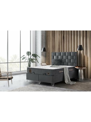 Yuvaset Home Venedik Ultra Ortopedik Antialerjik 27CM 120*190 Yatak-Baza-Başlık Seti