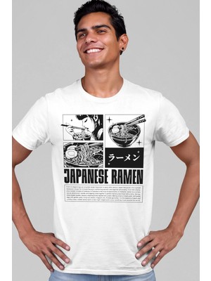Rock&roll Japon Noodle Kısa Kollu Beyaz Erkek Tişört
