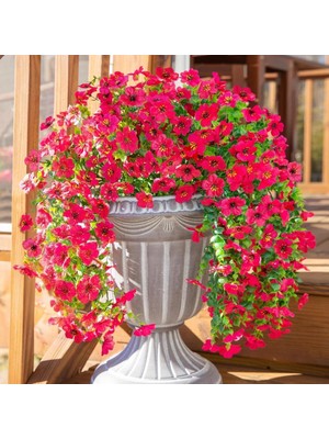 Yapay Çiçek Fuşya Sarkan Mineli Okaliptus Şimşir Yapay Sarmaşık 5dal 60CM