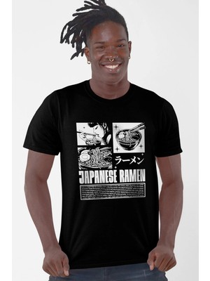 Rock&roll Japon Noodle Kısa Kollu Siyah Erkek Tişört