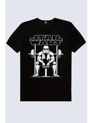 Rock&roll Trooper Gym Kısa Kollu Siyah Erkek Tişört