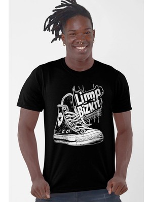 Rock&roll Limp Sneaker Kısa Kollu Siyah Erkek Tişört