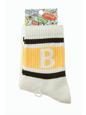 Hsc Bilişim Çizgili Kolej Çorap 8*28