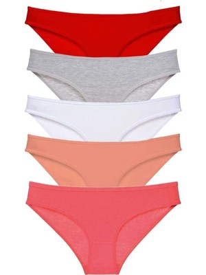 5 Adet Süper Eko Set Likralı Kadın Slip Külot 519