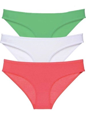 3 Adet Süper Eko Set Likralı Kadın Slip Külot 546