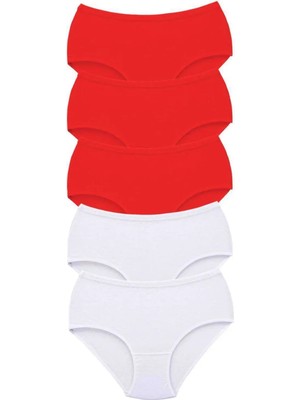 5 Adet Tutku Kadın Yüksek Bel Bato Kalın Lastik Külot S8