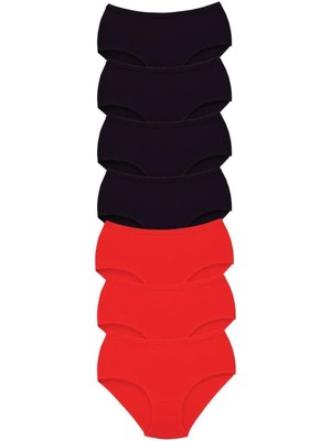 7 Adet Tutku Kadın Yüksek Bel Bato Kalın Lastik Külot S1