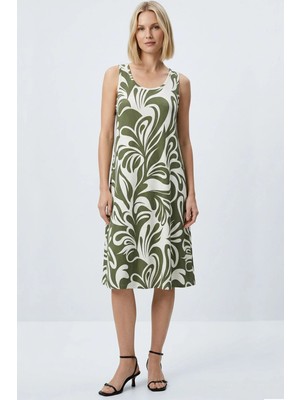 Cotenconcept A Kesim Rahat ve Dökümlü Kalın Askılı Elbise