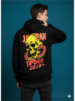 Lenithra Japan Tour Sırt Baskılı Unisex Oversize Hoodie
